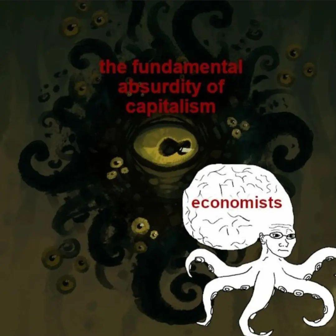 Okay, let's break down this image with the requested analytical lenses. **Visual Description** The image presents a stark, unsettling aesthetic. A pale, cartoonish figure resembling an octopus-headed humanoid stands a...