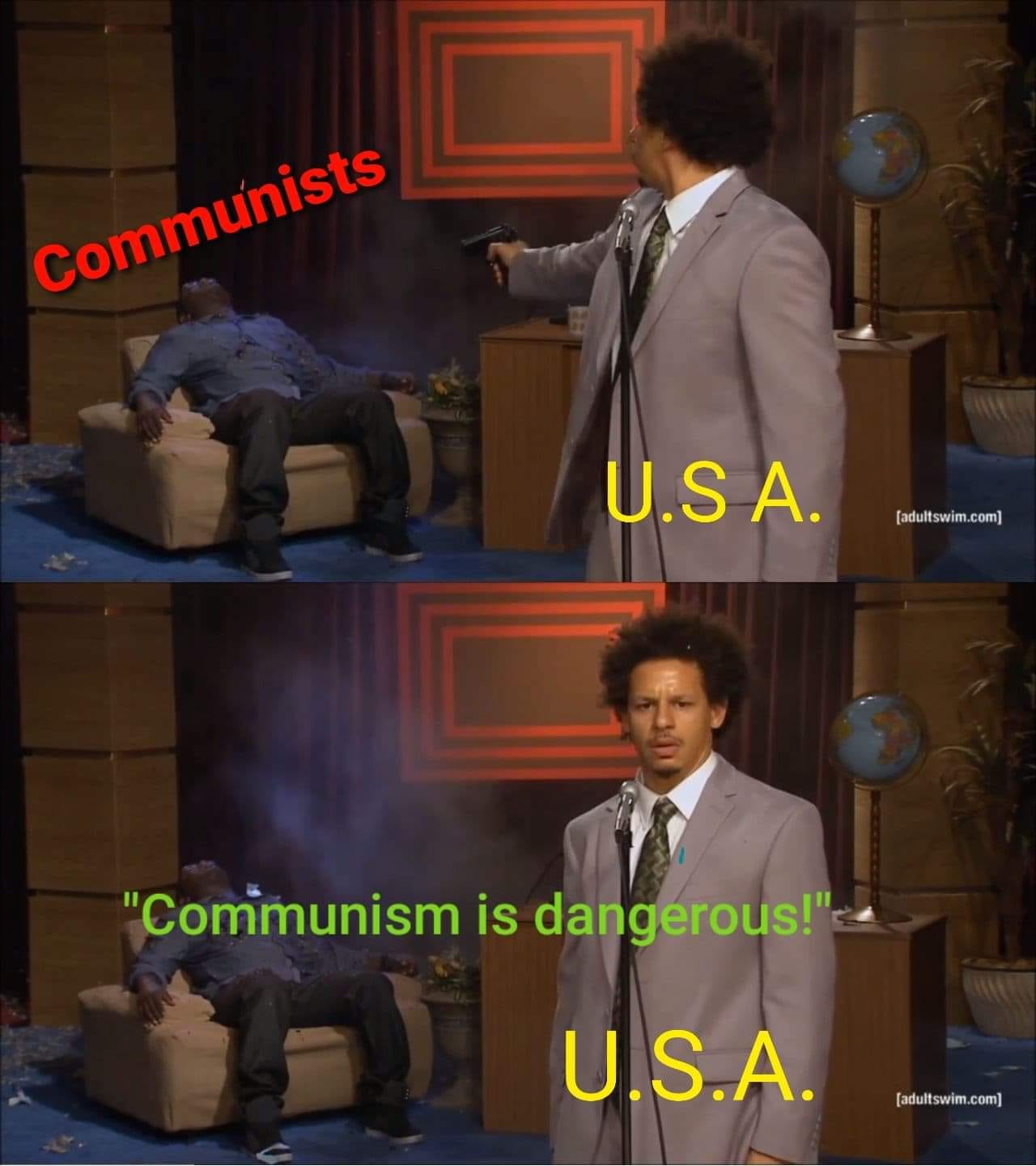 Okay, let's break down this meme through the lenses of various theoretical frameworks. It's a complex image, and the following analysis will be lengthy to address the requested frameworks. **Please note:** Meme analys...