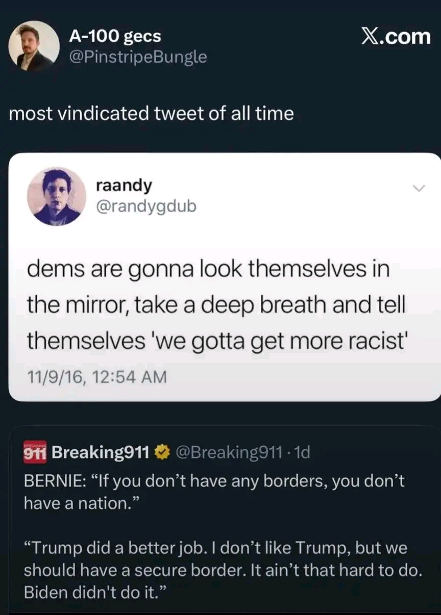 This meme is an anti-neoliberal critique that argues that prioritizing free markets and individual economic rights often leads to politicians admitting they want to be less democratic or more "racist." The top tweet m...