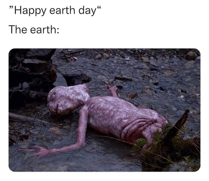 Okay, here's an analysis of the image paired with the text "Happy Earth Day," broken down into the requested theoretical lenses, where applicable. Given the nature of the image, some lenses are more relevant than othe...