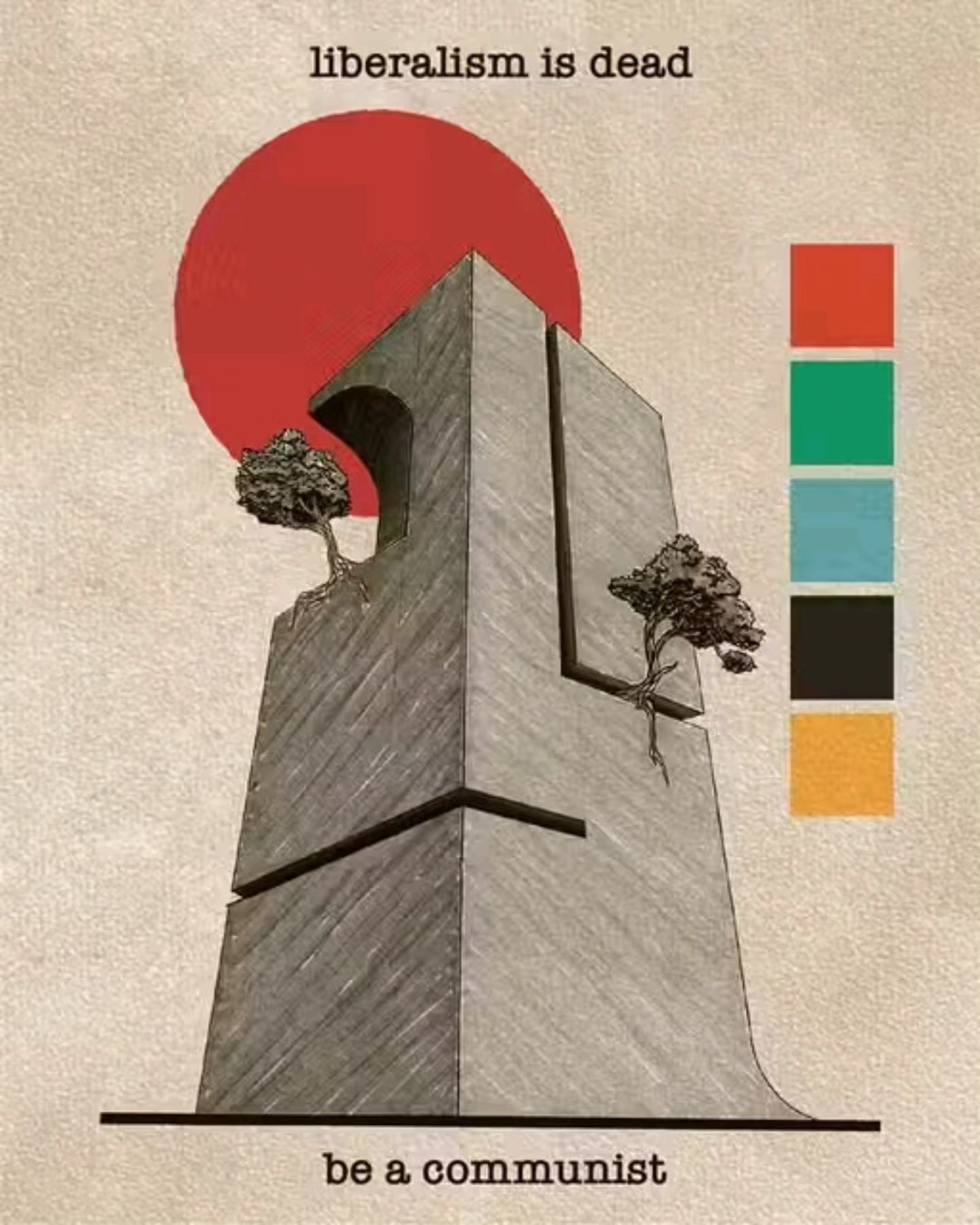 Okay, here's an analysis of the image, broken down into the requested theoretical frameworks, with section headings only if the framework is demonstrably applicable. **Visual Description** The image is a graphic poste...