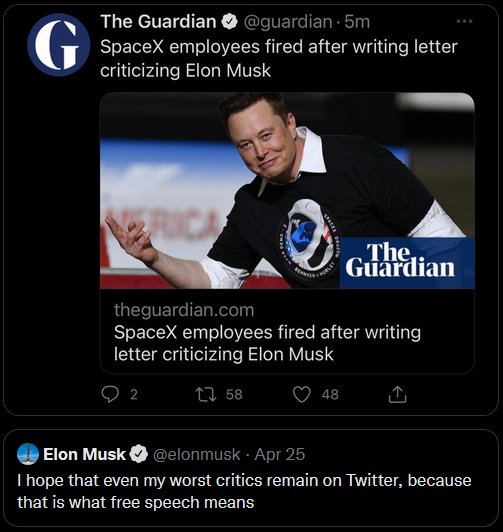 Okay, let's break down this Twitter exchange, applying the requested theoretical lenses. I'll only include sections that have clear relevance. ## Visual Description The image is a promotional shot of Elon Musk. He is...