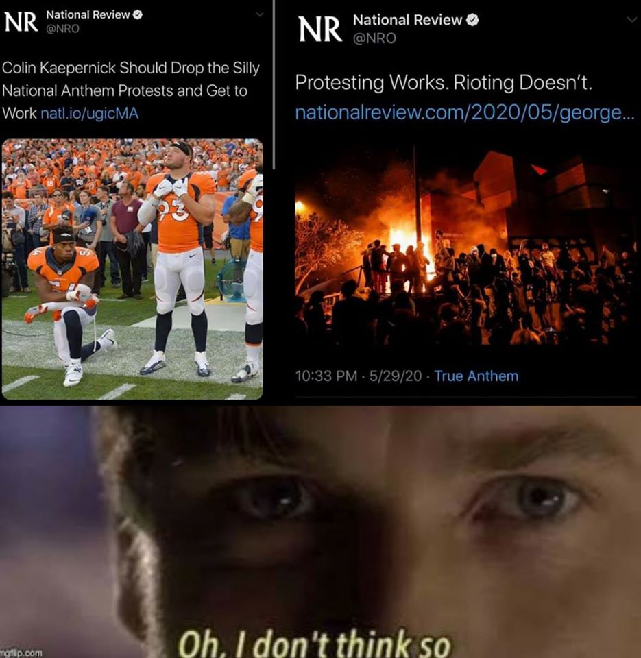 Okay, let's break down this image/meme through the requested theoretical lenses. It's a complex piece, heavily saturated with socio-political context. **Visual Description** The image consists of a screenshot of two t...