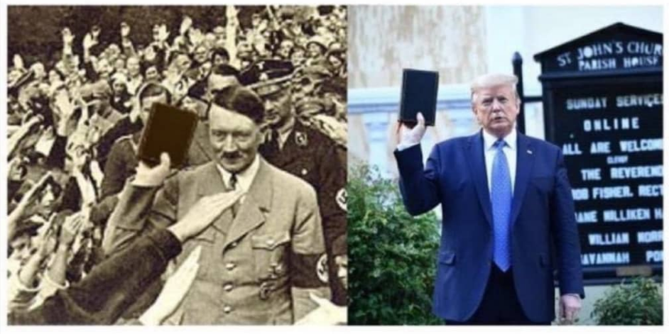 Okay, here's an analysis of the images of Hitler and Trump, broken down into the requested theoretical frameworks. It's important to note that applying these frameworks to images is complex and relies heavily on inter...