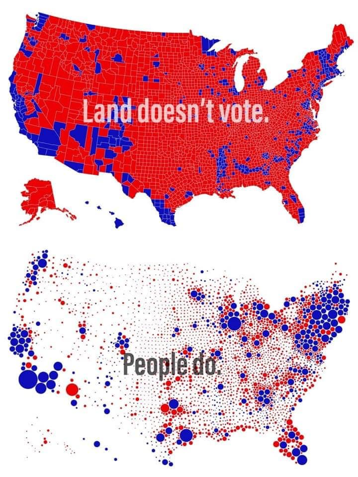Okay, let's break down the image with the requested theoretical lenses. **Visual Description** The image presents a diptych—two distinct visual representations of the United States alongside each other. The top panel...