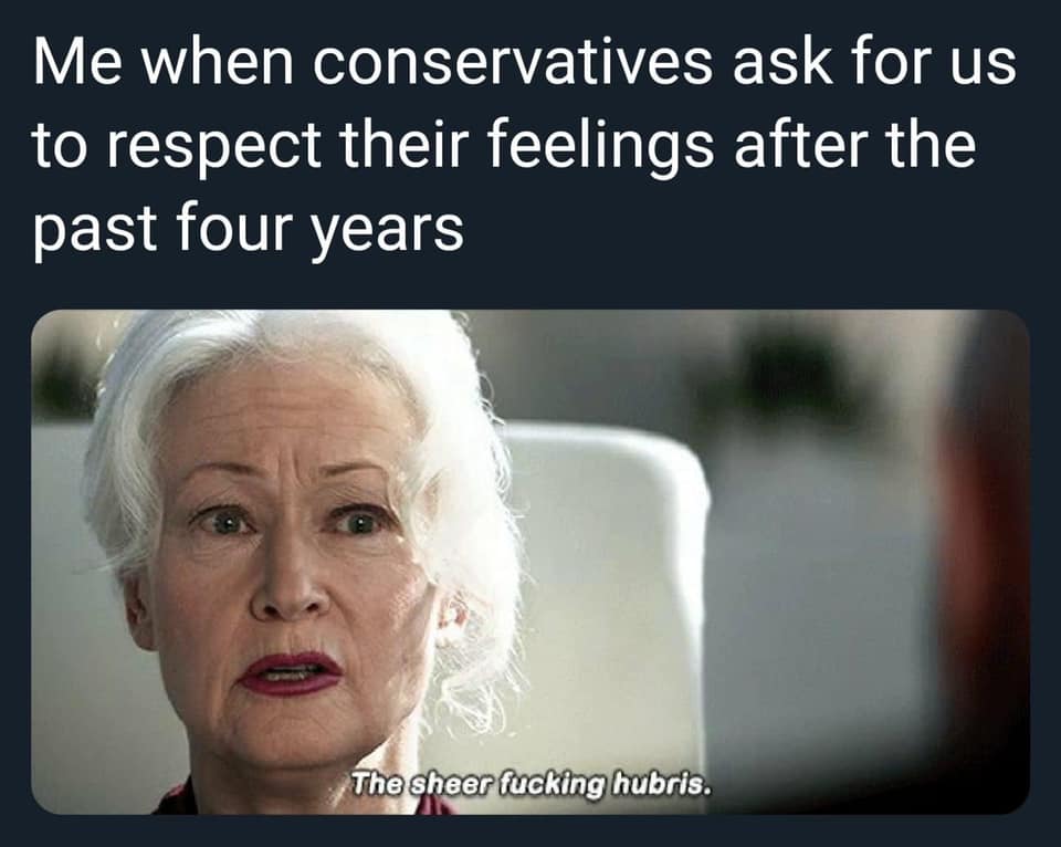 Okay, let's break down this meme through several theoretical lenses. It's a rich image and text pairing, offering quite a bit to unpack. ## Visual Description The meme features a still image of actress Glenn Close in...