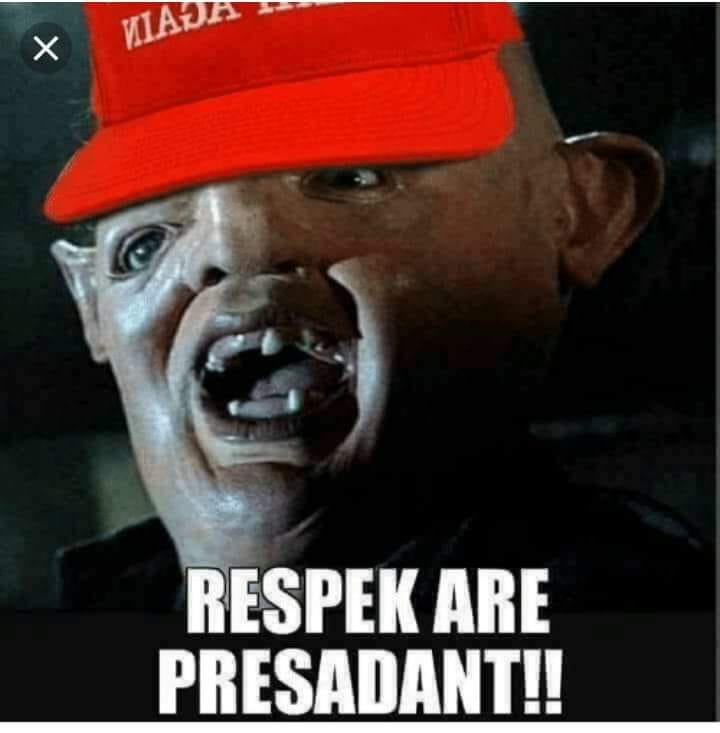 Here's an analysis of the image, broken down into the requested sections, and limited to those theories that find clear application. **Visual Description** The image is a digitally manipulated close-up of Donald Trump...