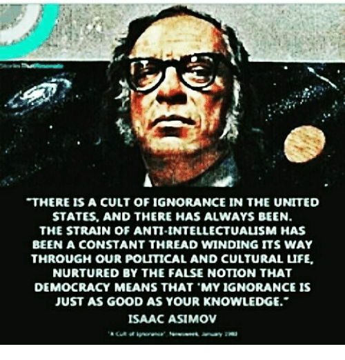 Okay, let's break down the image and quote with the requested theoretical lenses. **Image Description** The image features a black and white portrait of Isaac Asimov, a renowned science fiction author. He is looking f...