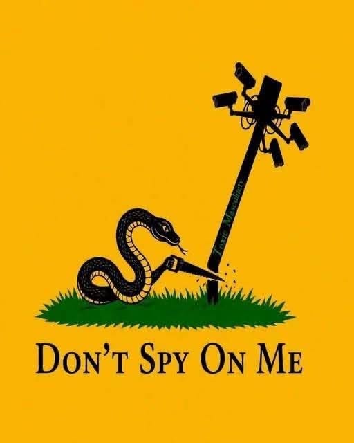 The meme reinterprets the "Razorback" graphic, which traditionally depicts a Confederate soldier cutting down a building, but instead shows the snake slashing at a utility pole labeled "Law Enforcement." The pole is c...