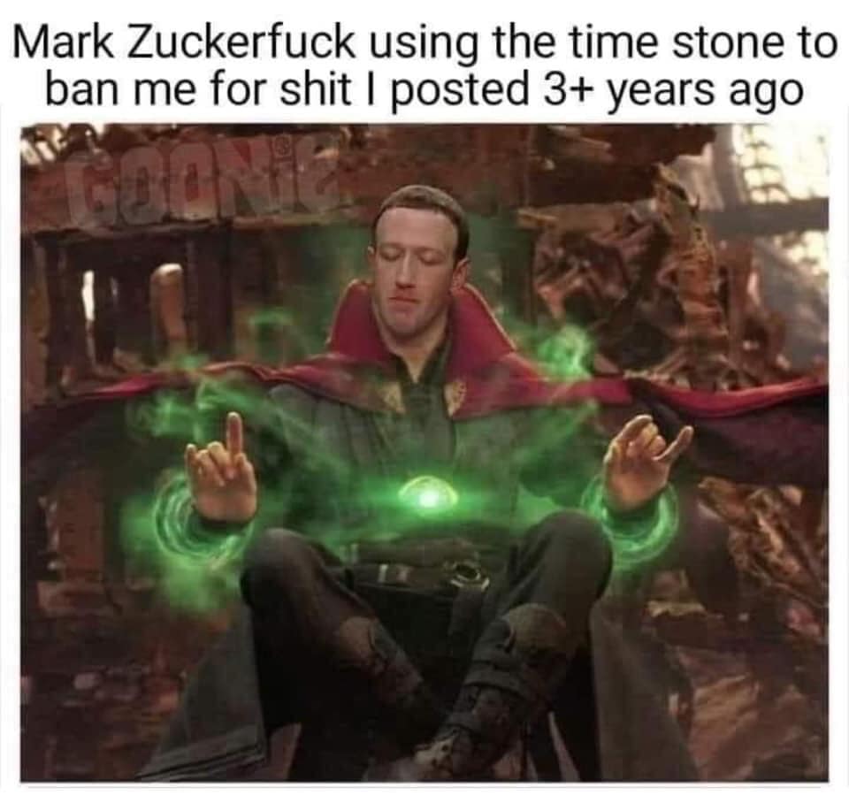 Okay, let's break down this meme using the lenses you’ve requested. It's a richly layered image and caption, lending itself to multiple analytical approaches. ## Visual Description The image depicts Mark Zuckerberg ph...