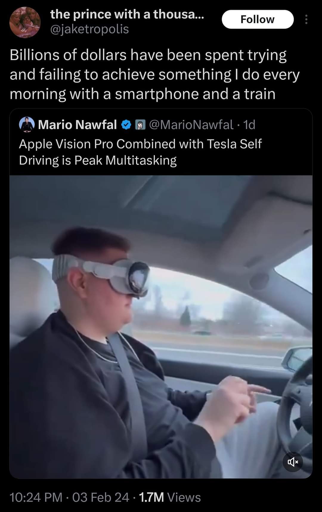 The meme is a screenshot of a tweet that pokes fun at the idea of "tech" companies and their supposed "innovations" being overhyped and overpriced. The tweet itself is a quote from the original tweet: "Billions of dol...