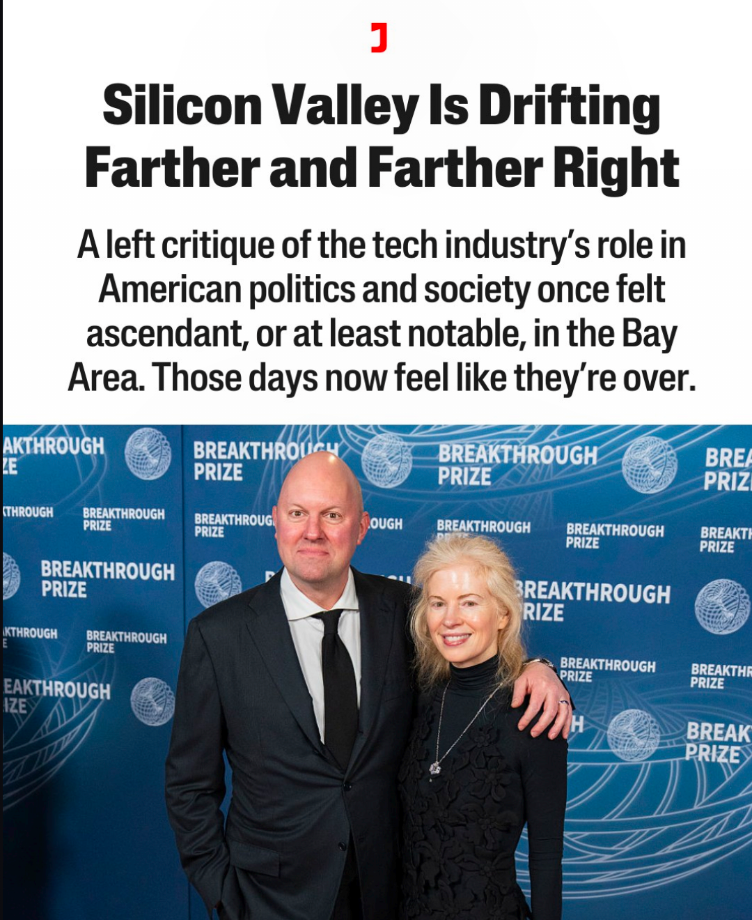 This meme serves as a humorous commentary on Silicon Valley's shift toward conservatism, ironically making an anti-tech audience look very critical. The top headline explicitly states that the "left critique" of the t...