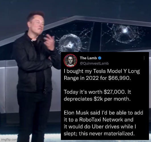 Okay, let's break down this image/text combination with the requested theoretical frameworks. It's a rich piece for analysis, given the convergence of aspirational tech, personal finance, and broken promises. **Visual...