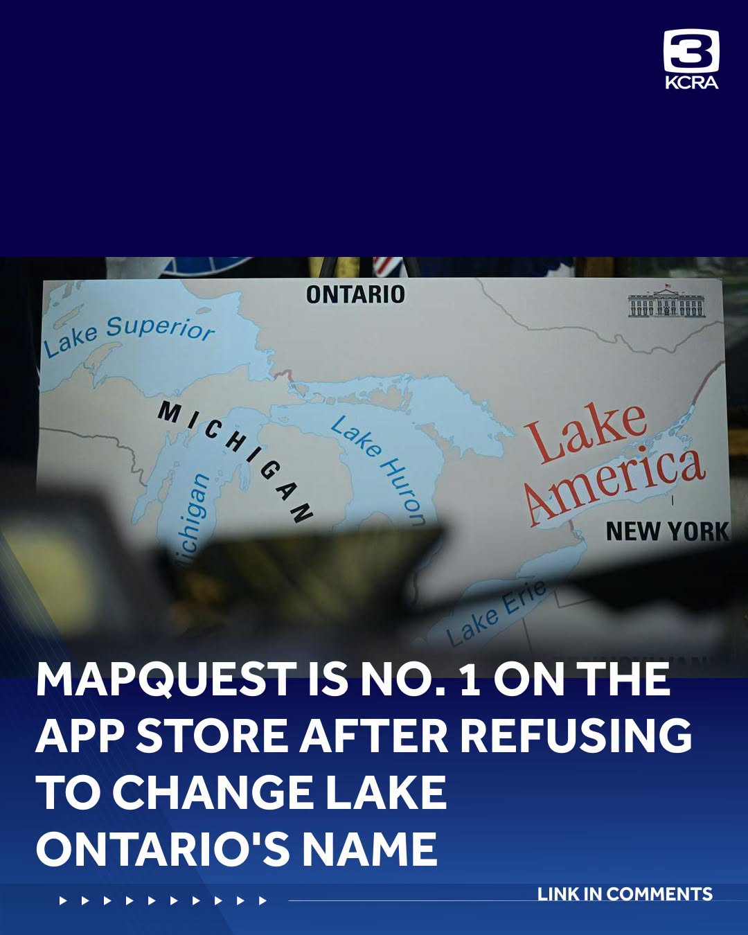 This anti-Trump meme plays on the conspiracy theory that Donald Trump's "America First" agenda included a plot to rename Lake Ontario to "Lake America." The joke is that MapQuest, the company responsible for creating...