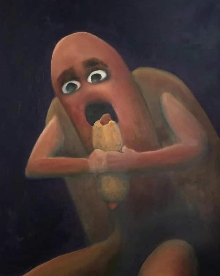 Okay, let's dive into an analysis of this intriguing image, approaching it through the requested theoretical lenses. It's a rather bizarre, unsettling image, so we’ll need to be a bit creative in applying these framew...