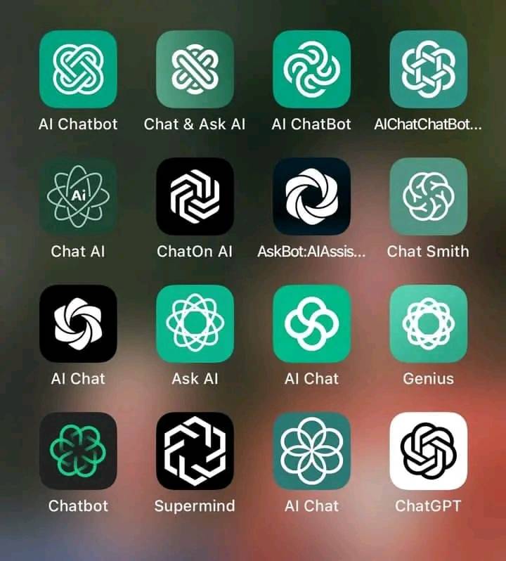 Okay, let's break down this collection of app icons using the lenses you've requested. It's important to note that these are interpretations, and the icons themselves are relatively abstract. The analysis will lean he...