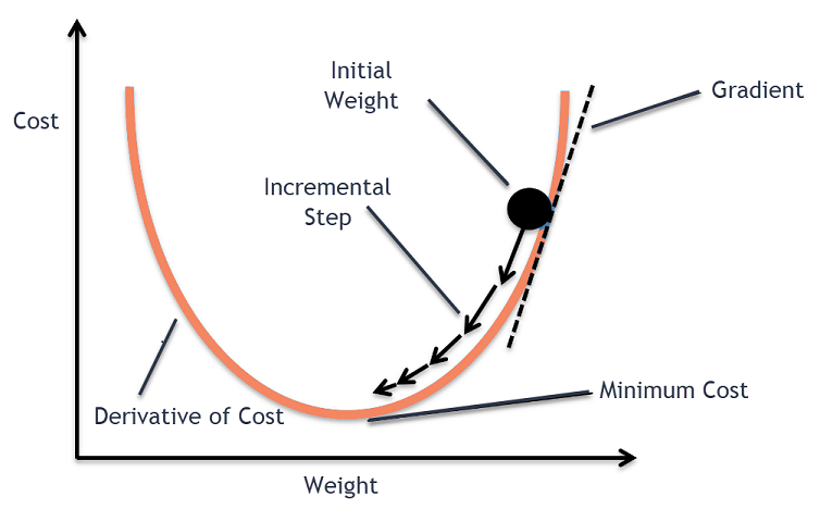 Okay, let's break down this graph through the lenses you've requested. It's important to note this image visually represents an optimization process – likely gradient descent in machine learning or a cost function min...