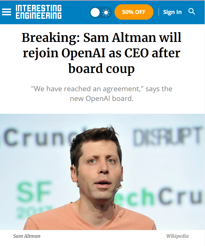 Okay, let's break down this image and its context using the frameworks you've requested. Given the image's content (a portrait of Sam Altman connected to the OpenAI controversy), some of these lenses will be more appl...