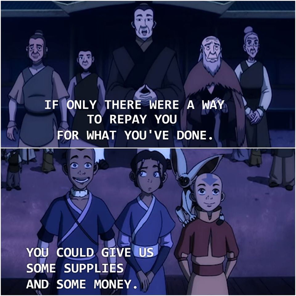This meme is a screenshot from the animated TV series Avatar: The Last Airbender, featuring a character named Zuko's father, the Fire Lord, lecturing his son. The image shows the Fire Lord standing in front of his son...
