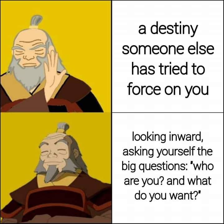 Okay, let's break down this meme (featuring Uncle Iroh from *Avatar: The Last Airbender*) through the lenses you've requested. It's a meme format built around the contrast of an initial state and a transformation – a...
