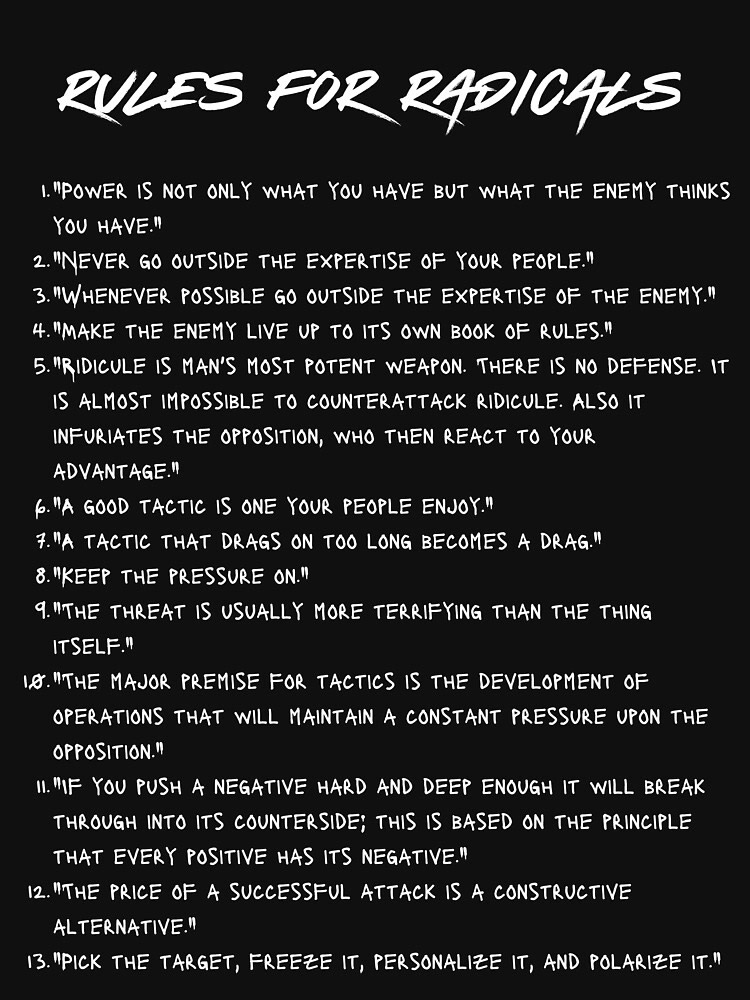 Okay, here's an analysis of the image of "Rules for Radicals," broken down into the requested theoretical frameworks, focusing on what's present and applicable in the content. I'll explain *why* I do or don't include...
