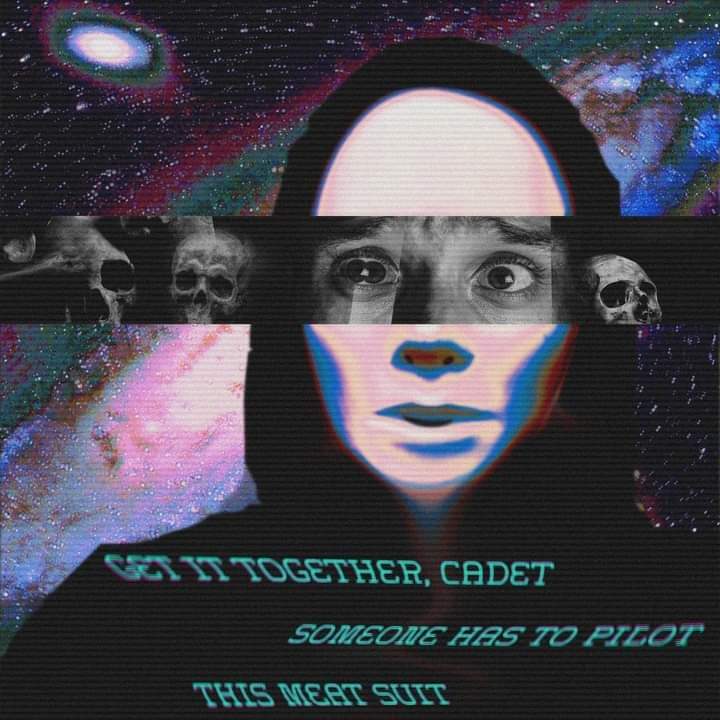 Okay, let's break down this image using the requested theoretical lenses. It's a complex piece, leaning heavily into a digital aesthetic that invites layered analysis. **1. Visual Description** The image is a digitall...