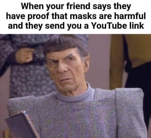 Okay, let's break down this meme through several theoretical lenses. Here's a sectioned analysis, focusing on the most relevant frameworks. --- **Visual Description** The image features Spock, the logical Vulcan chara...