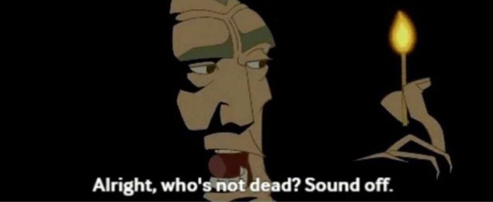 Okay, let's break down this image from *The Boondocks* through the lenses you've requested. **Visual Description** The image is a dark, stylized frame from the animated series *The Boondocks*. A close-up of the face o...