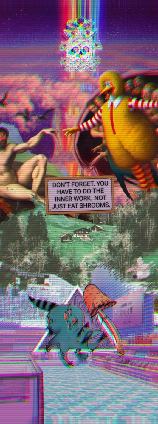 Okay, let's break down this striking and layered digital image, applying the requested theoretical lenses. Be aware that this is interpretation, and the image's meaning is open to debate. **Visual Description** The im...