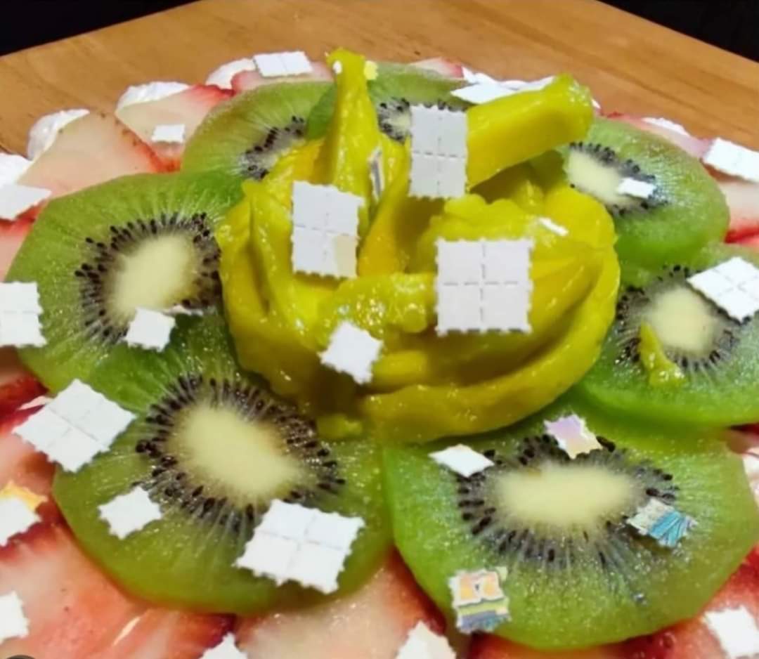 The meme is a picture of a plate of fruit with a "LSD" (Lysergic ... – Wikipedia) symbol made from a strawberry. The text "I just ate a whole strawberry and I'm feeling like I'm in a ... – Wikipedia" is written in the...