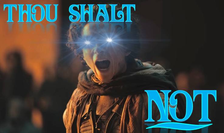 Okay, let's break down the image provided through several theoretical lenses. I'll include the sections you requested, *only* if they reasonably apply to the visual content and the "Thou shalt not" phrase. **Visual De...