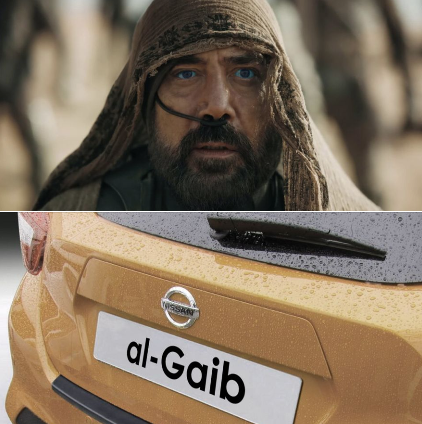 Okay, let's break down the image of the man and the car with the license plate "al-Gaib" (meaning "the unseen" or "the hidden" in Arabic) through various theoretical lenses. It's a complex pairing, so we'll focus on t...