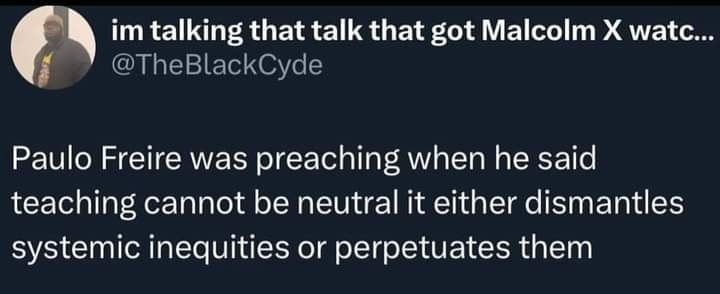 Okay, let's break down this social media post through the lenses you requested. **Visual Description** The image is a screenshot of a Twitter/X post. The user's profile picture is a silhouetted profile of a person. Th...