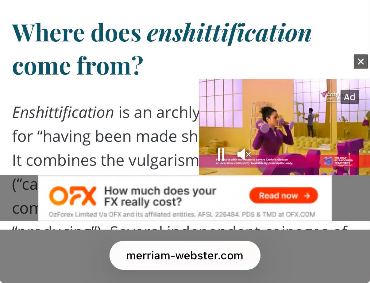 The "Enshittification" meme describes a social media trend where people are actively trying to ruin or "shitt" on other users' content, often on platforms like TikTok. It is frequently used to describe viral videos th...