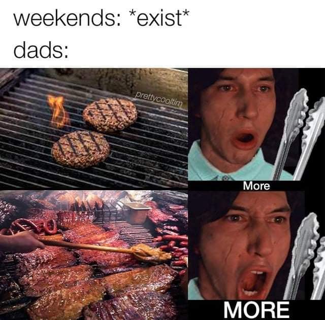 Okay, let's break down this meme through the lenses of various theoretical frameworks. **Visual Description** The meme is a four-panel image featuring a progression of barbecue activity. * **Panel 1:** Two raw hamburg...