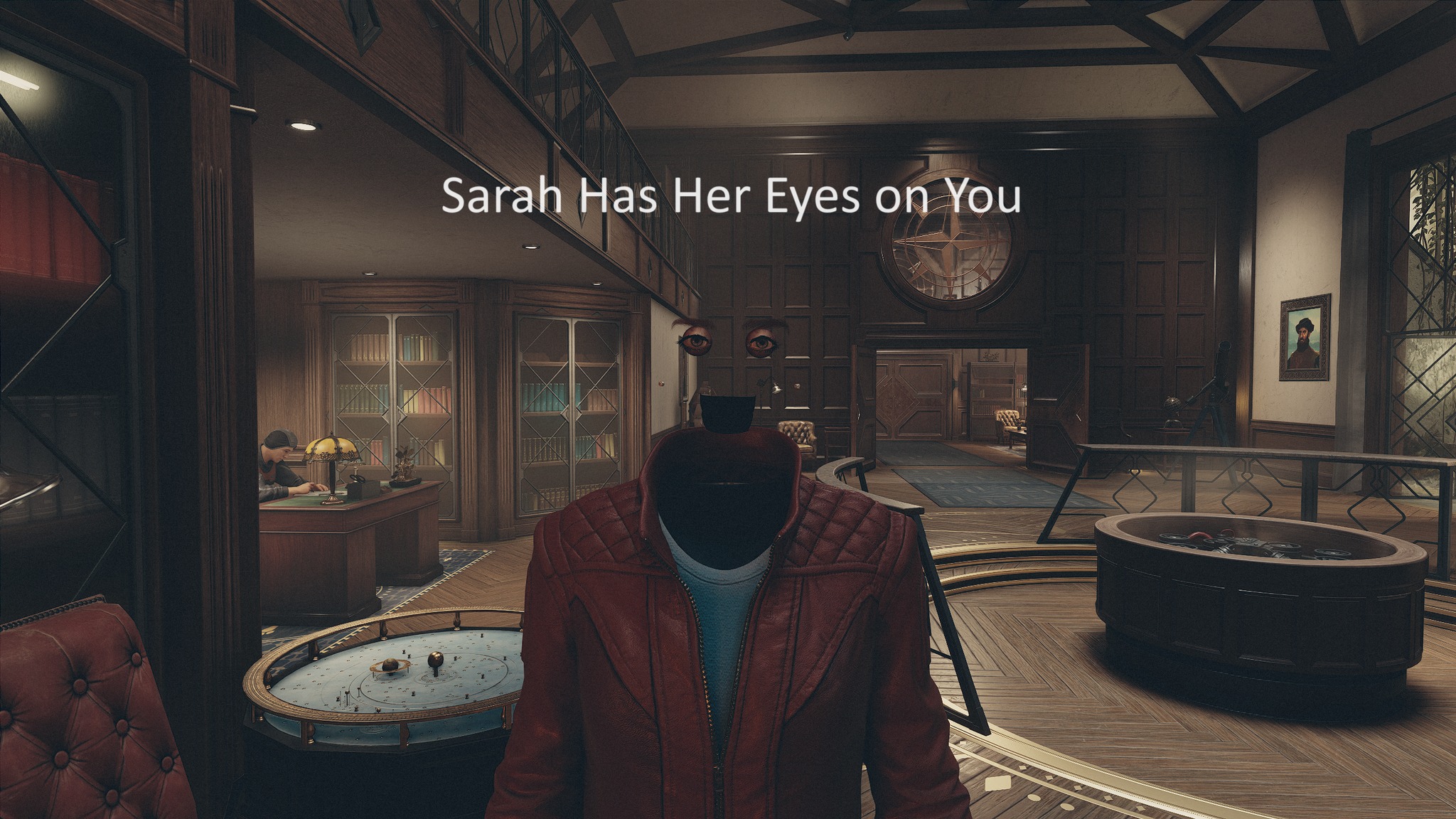 Okay, let's break down this image through the lenses you've requested. It's a rich image that lends itself to several of these theoretical approaches. **Visual Description** The image depicts an interior space – likel...