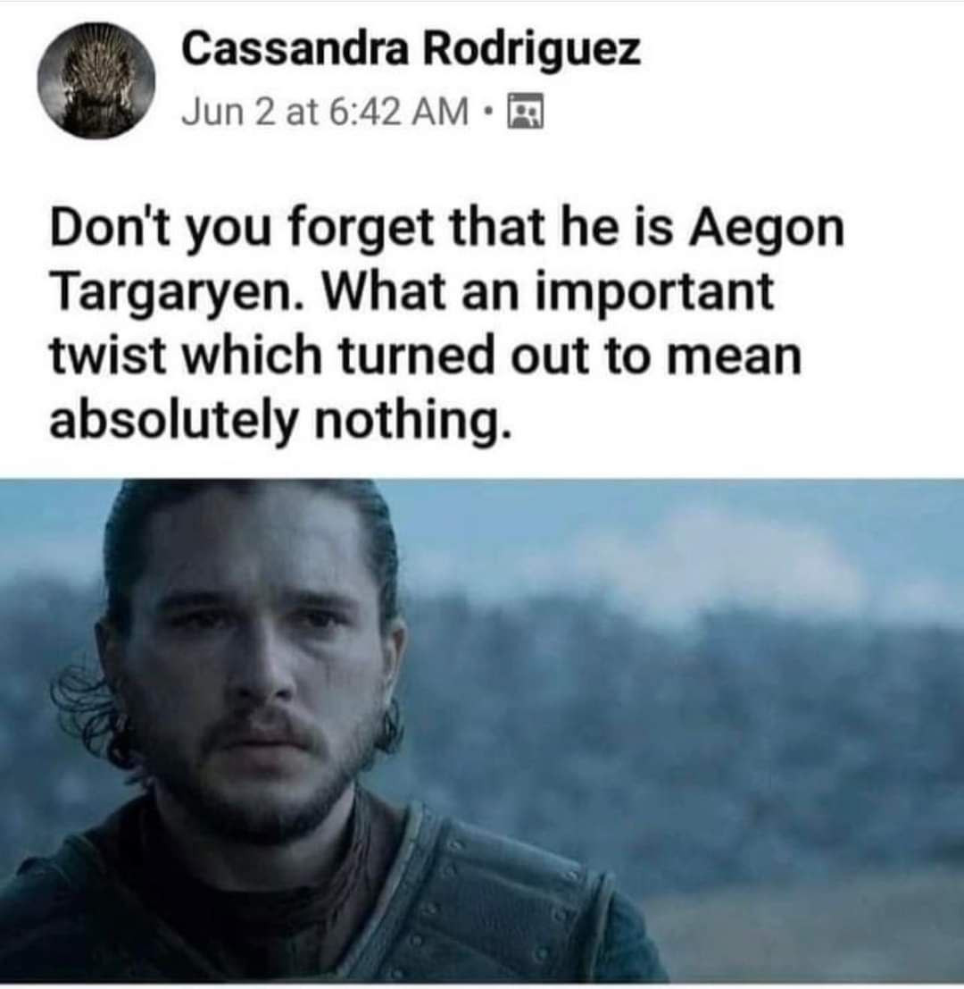 Okay, let's break down this image and the accompanying text through various theoretical lenses. **I. Visual Description** The image depicts Jon Snow (Kit Harington) from the television series *Game of Thrones*. He is...