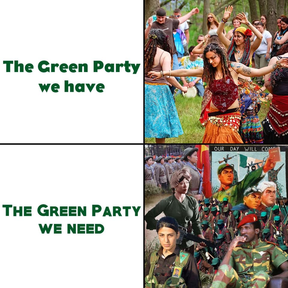 Okay, let's break down this image with the requested theoretical lenses. It's a strongly polemical image, so the interpretations will focus on the *implied arguments* within the juxtaposition. **Visual Description** T...