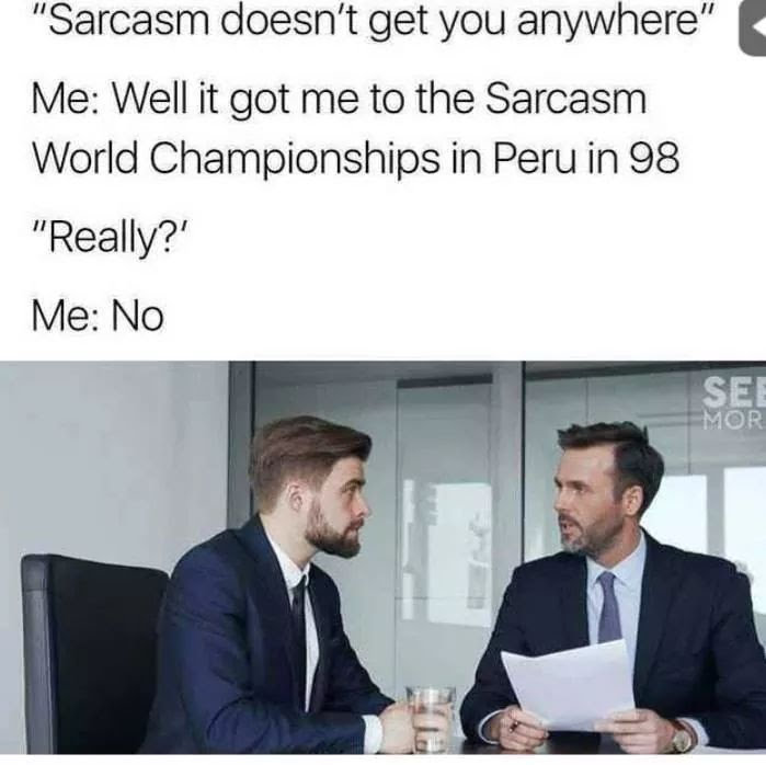 Okay, let's break down this meme using the frameworks you've requested. It's a surprisingly rich piece of internet humor for analysis! **Visual Description** The meme consists of text over an image of two men sitting...