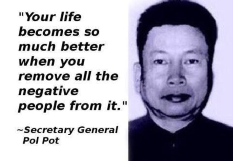 Okay, let's break down this image and quote with the requested theoretical lenses. Please note that this is complex and potentially triggering content given the subject (Pol Pot and the Cambodian genocide). I will aim...