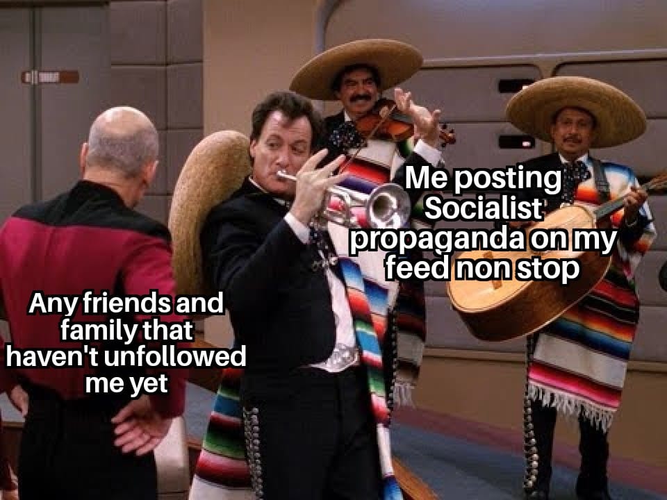 Okay, here's an analysis of the meme, broken down into sections addressing the requested theoretical frameworks. I'll omit sections that don't particularly apply. **Visual Description** The meme is a screenshot from t...