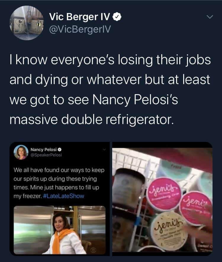 Okay, let's break down this social media exchange between Vic Berger IV and Nancy Pelosi through a few different analytical lenses. It's a fascinating example of how seemingly banal content can become a site for large...