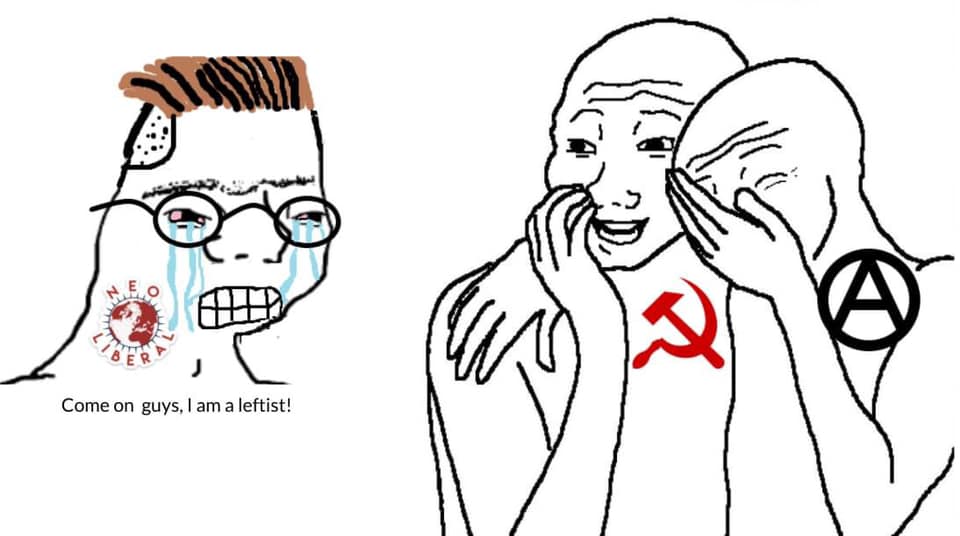 Here's an analysis of the image, broken down into the sections you requested, focusing on how different theoretical frameworks might interpret it. It's important to note that the image is heavily laden with internet c...