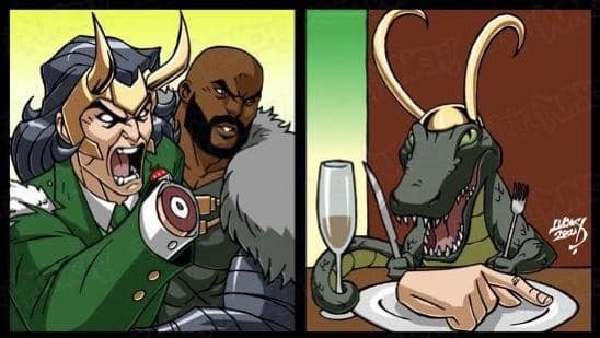 Okay, let's break down this provocative image through several theoretical lenses. It's a complex cartoon with layers of symbolism, so we'll tackle the analysis section by section. **Image Description** The image is a...