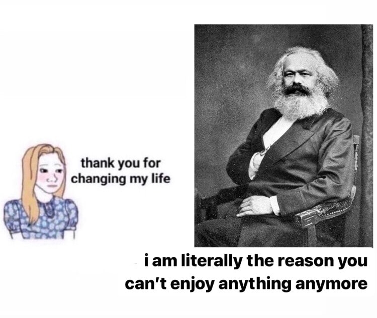 Okay, let's break down this meme through the lens of several theoretical frameworks. It's important to note this is an interpretation, and the meme's meaning is subjective and open to debate. **Visual Description** Th...