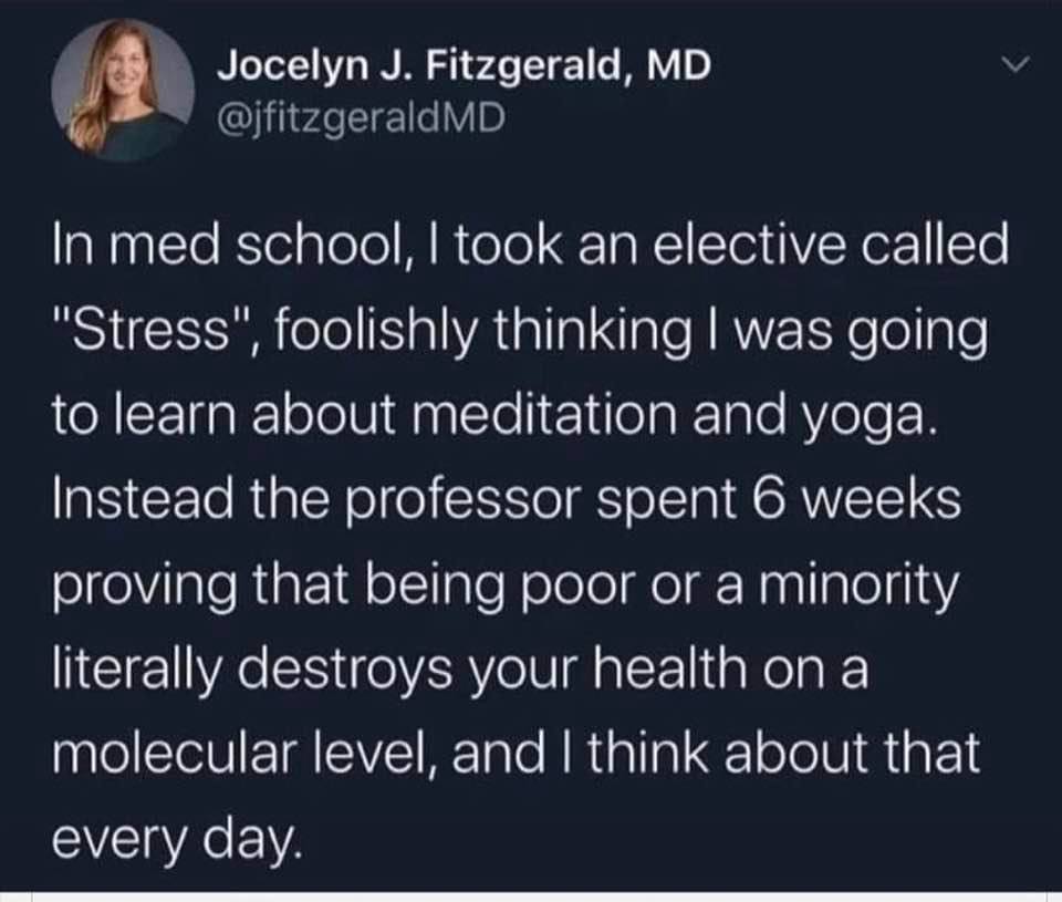 Okay, let's break down this tweet by Dr. Jocelyn Fitzgerald through several critical theory lenses. **Visual Description** The image is a screenshot of a tweet. It features a headshot of a woman with long, wavy brown...