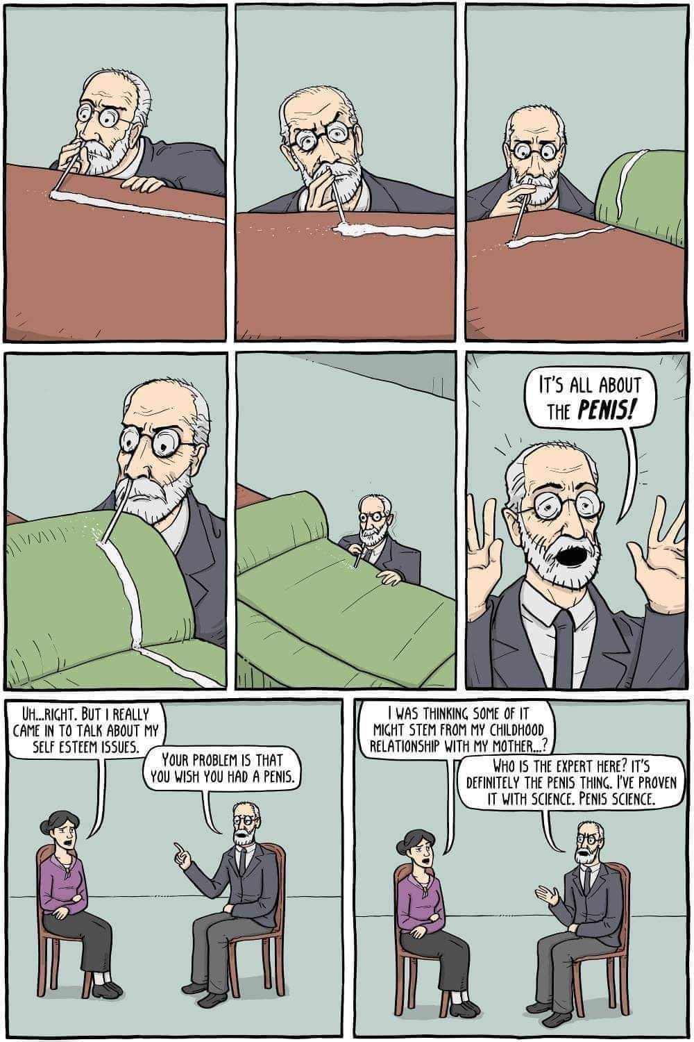 Okay, here’s a breakdown of the comic strip using the requested theoretical frameworks. Please note that this is a complex image and applying multiple theories will inevitably overlap and reveal interconnected insight...