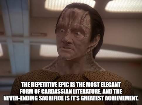 Okay, let's analyze the image of Gul Dukat from *Star Trek: Deep Space Nine* with the provided text, through the lenses requested. It's a bit unusual to apply all of these simultaneously, but we'll do our best to make...