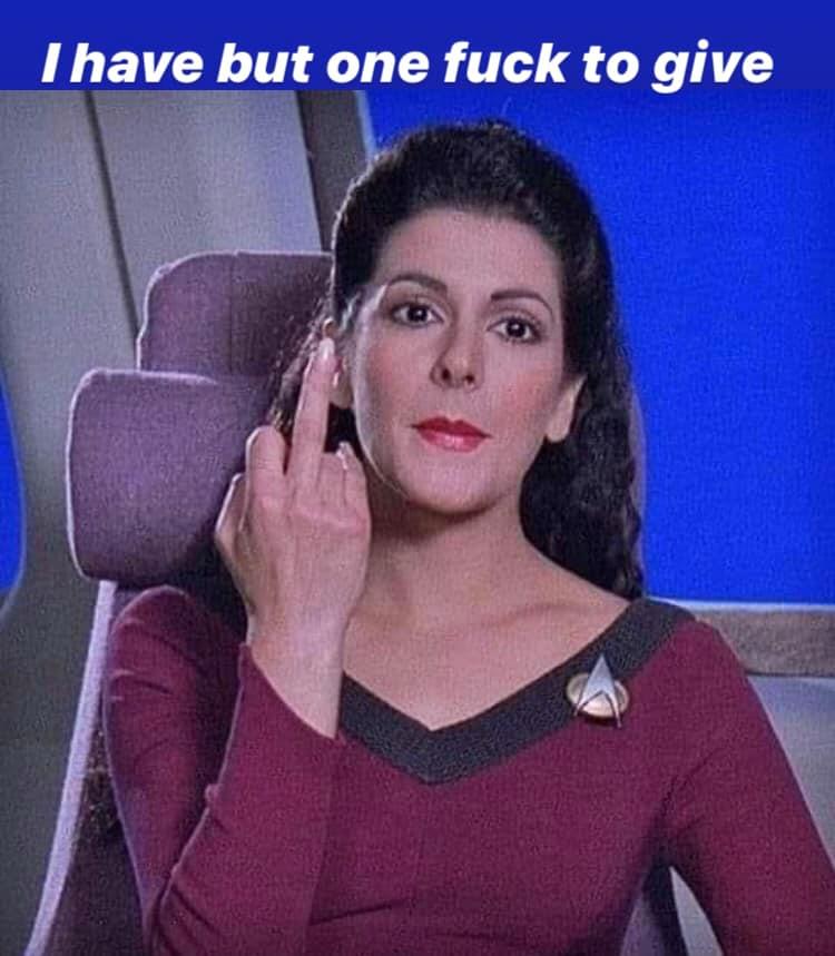 Okay, let's analyze this meme featuring Deanna Troi from *Star Trek: The Next Generation* through the lenses you've provided. I'll include sections only where relevant, and prioritize those that feel most strongly sup...
