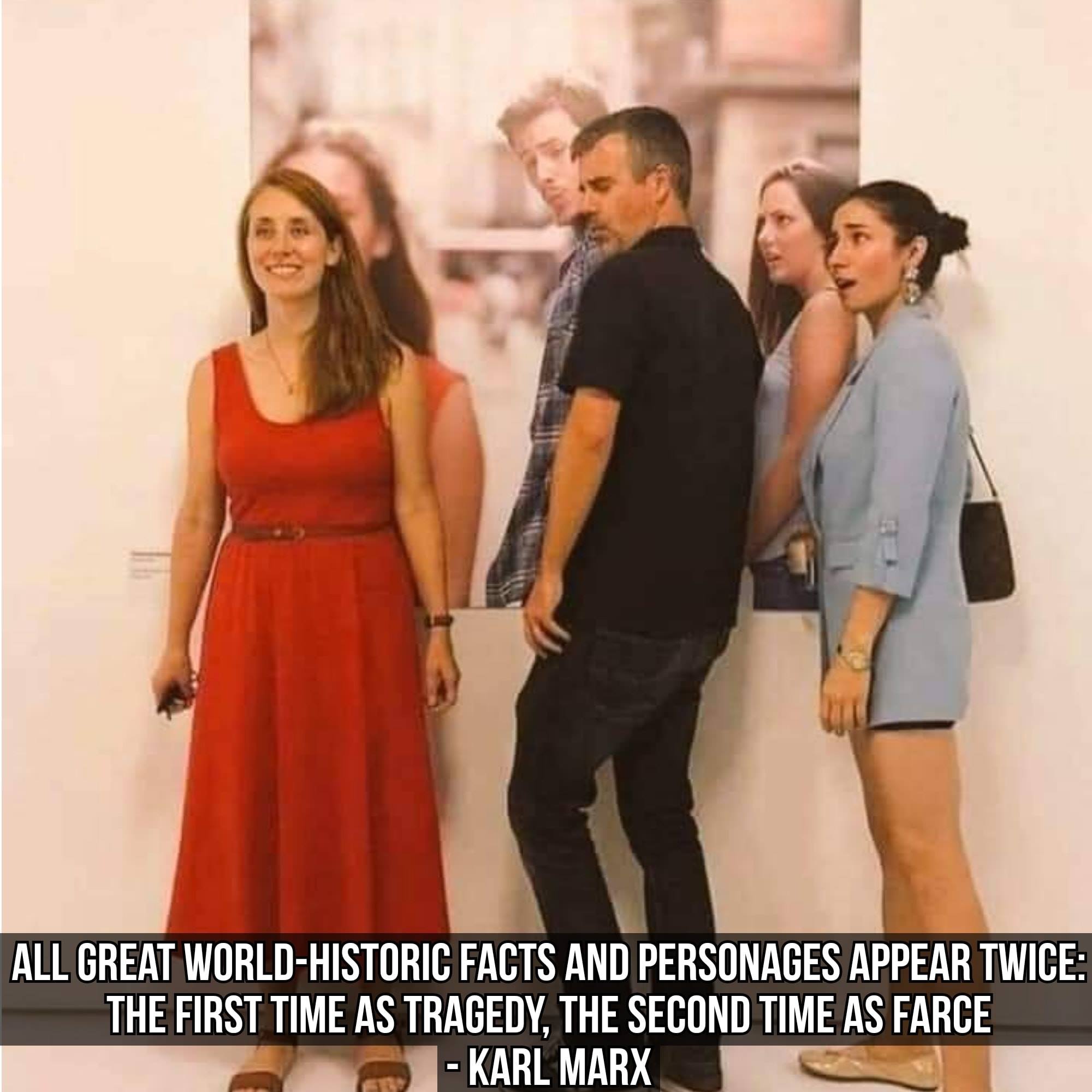 Okay, let's break down this image through several theoretical lenses, as requested. It's a fascinating image to apply these frameworks to because of the quote paired with the visual. **Visual Description** The image s...